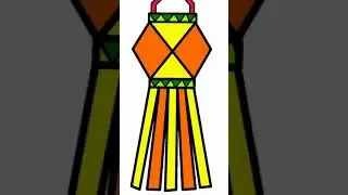 Diwali Lantern Drawing | #shorts