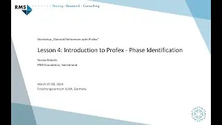 Workshop 2024 Lesson 4: Phase identification with Profex