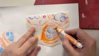 Cell inspired styrofoam print