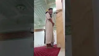 Adzan Subuh di masjid Baitul Makmur Kompleks Pasar Basa Mandonga Kendari