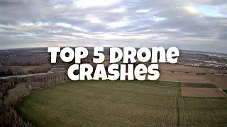 Top 5 drone crashes compliation :D