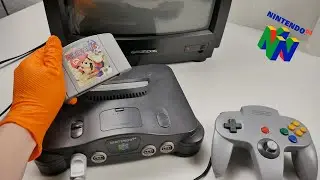 Just another repro-sticker replacement on this N64 Mario Party // overhaul restoration // Nintendo