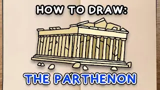 How to draw and colour! THE PARTHENON (step by step drawing tutorial)