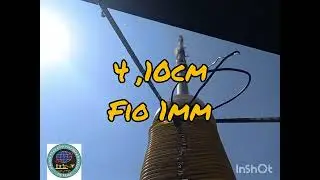 Segundo vídeo teste da bobina para antena de 80 , 40 , 30 e 20 metros