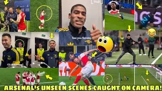 🤯MUST WATCH:Arsenal’s UNSEEN Scenes & Fun Moments Caught on Camera|Inter Vs Arsenal Match Reactions 