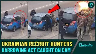 Ukraine Recruitment Horror: Army Hunters' Terrifying Act | Gas-Filled Car Set Ablaze to Coerce Men