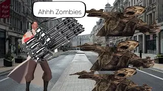 objective mode test (feat medic tf2 with a minigun and zombies)