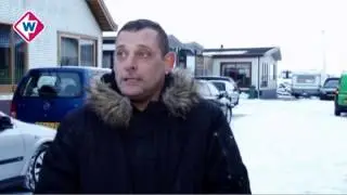 Inval in woonwagenkamp Gouda