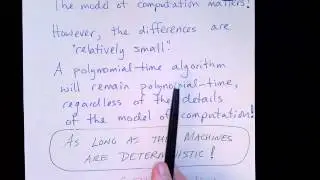 Lecture 60/65: Time Complexity with Different Computational Models