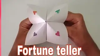 How to make a paper fortune teller -Easy origami.