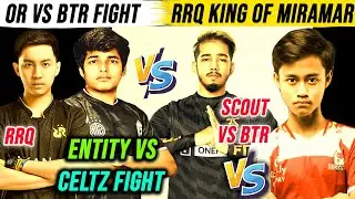 TSM Entity Vs Celtz Best 4V4 Fight | RRQ King Of Miramar | OR Vs BTR Squad Intense Battle In PMWL