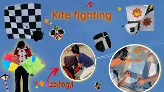 🪁Kite fighting ⚔️#kitefighting #kitekite #vlog 