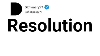 Resolution Meaning in Portuguese