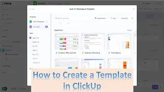 How to Create a Template in ClickUp