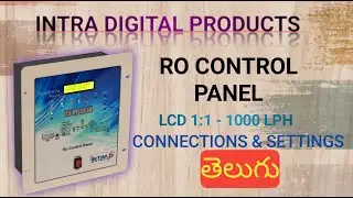 LCD RO CONTROL PANEL 1000LPH 1:1 - Connections & Settings (TELUGU) | LCD SETTINGS