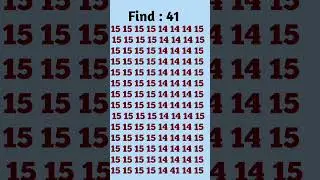 find the odd number 👉 41