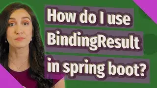 How do I use BindingResult in spring boot?