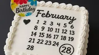 🎂 No Oven, No Egg! Soft & Spongy Calendar Cake Recipe | Easy Homemade Cake#CalendarCake#HomeMade