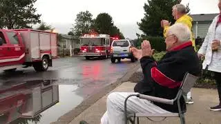 Moment WWII Veteran Gets Birthday Surprise