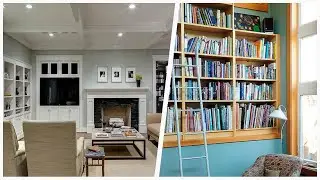 75 Family Room With Blue Walls Design Ideas You'll Love ⭐️