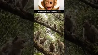 lucky blog, viral , monkey, 🐒 #viralmonkey