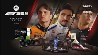F1 25 RTX 5070 1440p 1080p