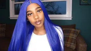 Royal Blue Synthetic Wig ft. JUMWIGS