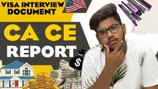 What is CA CE Report ? | EXPLAINED! | MS IN USA | తెలుగు