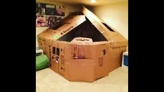 2 STORY BOX FORT SURVIVAL CHALLENGE!!!!!