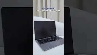 Before & After: Laptop Glare without vs with Protector
