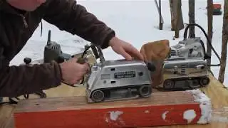 Porter Cable Take About belt sander demonstration.