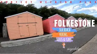 Folkestone Sea beach 🌊 ⛱️ Hills and Cave