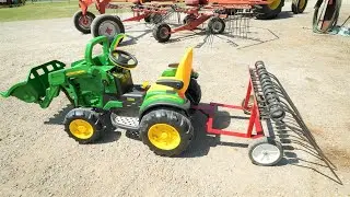 Building hay rake for Hudson's tractor