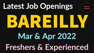 bareilly jobs | bareilly job vacancy | job vacancy in bareilly | jobs in bareilly | Mar & Apr 2022 |