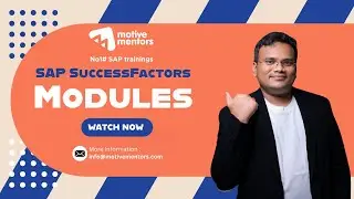 Modules in SAP SuccessFactors |MotiveMentors | rajeshsuccessfactors
