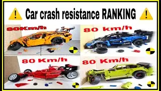 🚨 Car Crash Compilation 🚨 Lego Car CRASH resistance RANKING - Lego Technic
