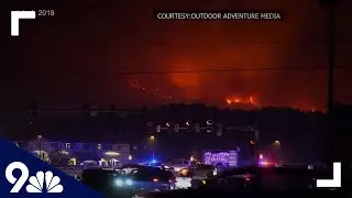 RAW: Wildfire comes dangerously close to mountain towns