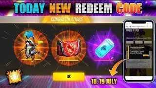 FREE FIRE REDEEM CODE TODAY 18 JULY / NEW PET ROCKY
