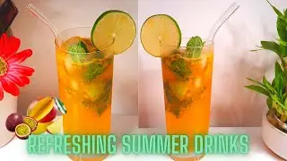 Refreshing Summer Drinks to Cool you Down | Summer cooler drinks | Summer Fizzy Mocktail | Mojito