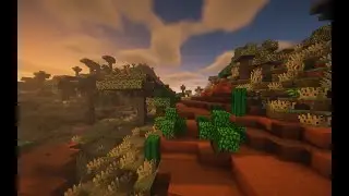 Красота Minecraft с шейдерами.