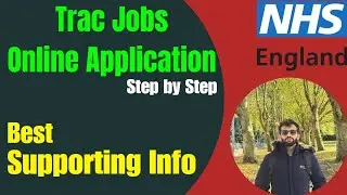 NHS Jobs Online Application Process| NHS TRAC JOB APPLICATION USING ONLINE CV| NHS Jobs Application|