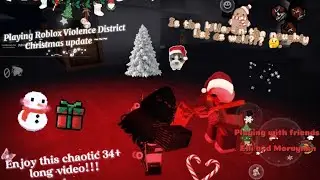 Roblox Violence District | Christmas update, Survivor gameplay with special friends Morvyn and Elli!