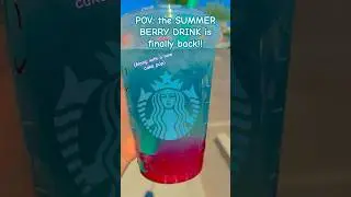 I LOOVE the summer berry refresher!!! #starbucks #summerdrink #summer
