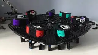 LEGO Ride ** Waltzer V1 (2nd TEST) ** fairground thrillride #legorides #legowaltzer