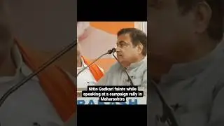Nitin Gadkari faints while speaking at campaign rally in Maharashtra