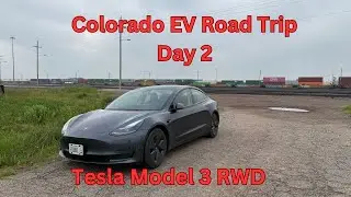 #21 Day 2 Colorado EV Road Trip Golden Spike Tower, Forney Museum of Transportation, Tesla Model 3
