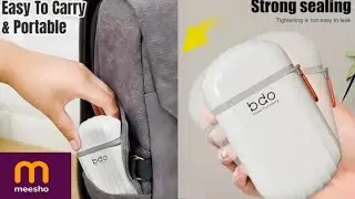 Meesho online Easy to carry portable plastic useful travel soap box genuine product review unboxing