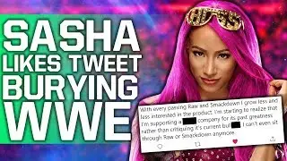 Sasha Banks Likes Tweet BURYING WWE | Video Of Goldberg Unable To Stand After Super ShowDown Match