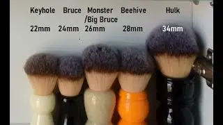 Lather Lab - RazoRock Brushes / Knot size / Handle shape / Lather volume