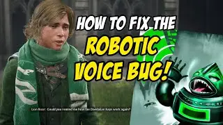 EASY FIX for the annoying robotic voice bug in Hogwarts Legacy!